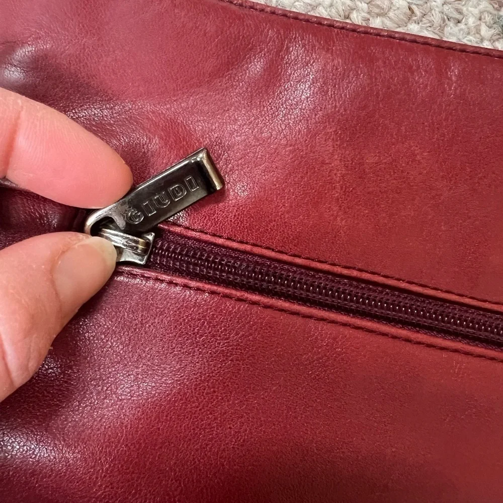 Giudi Vintage Italian Leather Red Bag